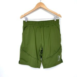Men’s 1st Phorm Olive Green Athletic Lined Shorts With Inner Drawstring